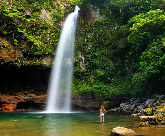 Biausevu waterfall